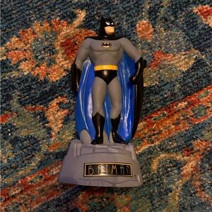 Batman Figurine Bank with Blue and Gray Suit